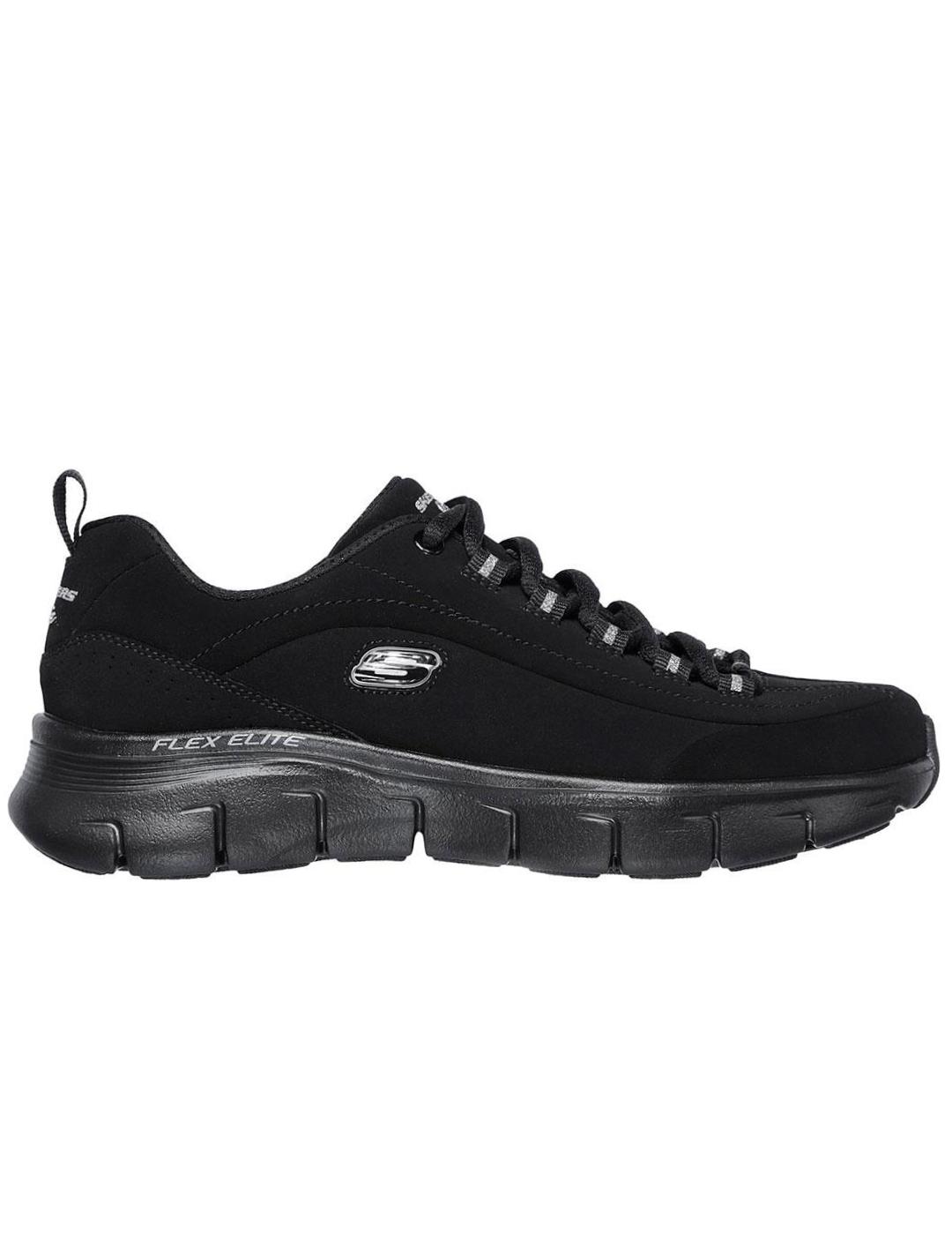 Casa de la carretera arena Cañón Zapatillas skechers synergy 3.0 negro de mujer.