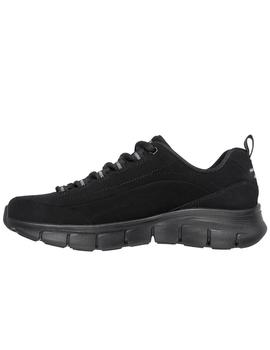 Zapatillas skechers synergy 3.0 negro de mujer.