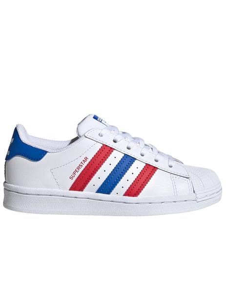 Zapatillas adidas superstar azul rojo de