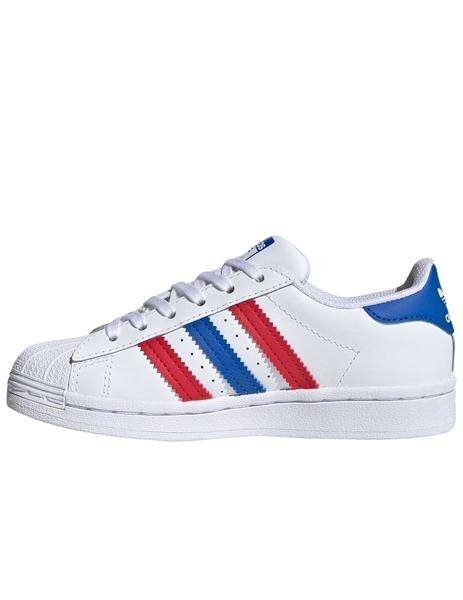 Zapatillas adidas superstar azul rojo de