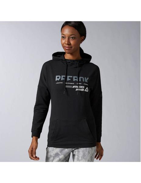 sudadera reebok mujer negro