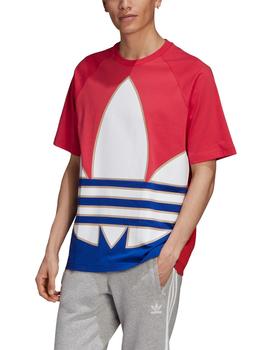 camiseta adidas big trefoil out color de hombre.