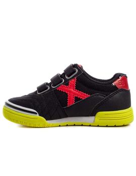 Zapatillas munich g3 kid switch negro de niño.