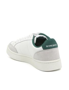 Zapatillas le coq sportif court net blanco verde de hombre.