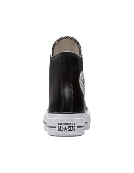 Bonito fuente Describir Zapatillas converse altas plataforma piel negro de mujer