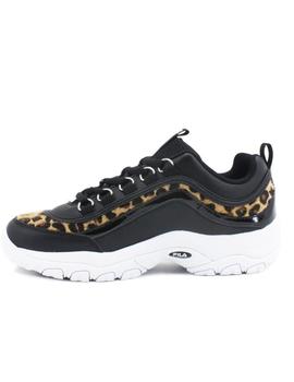 Zapatillas fila strava a leopardo de mujer.