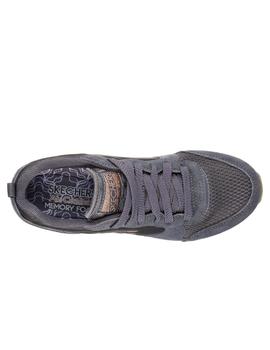 Zapatillas skechers 111 ccl gris de mujer.