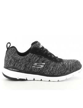 Arashigaoka Pensionista Pulido Zapatillas Skechers flex appeal 3.0 waterproof gris de m