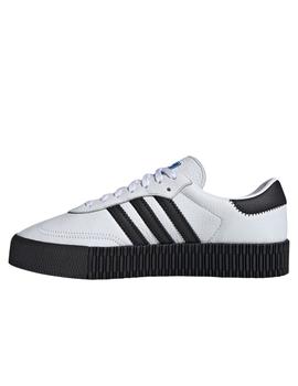 Zapatillas adidas sambarose w blanco negro de mujer.