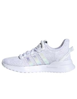 Zapatillas adidas u path run c blanco brillo de niña.