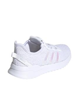 Zapatillas adidas u path run c blanco brillo de niña.