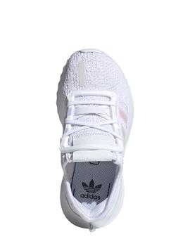 Zapatillas adidas u path run c blanco brillo de niña.