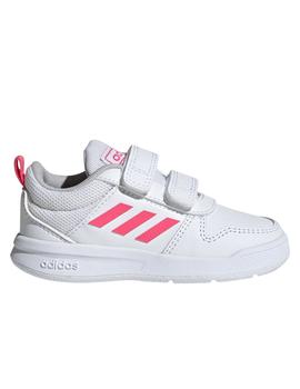 Zapatillas adidas tensaurus blanco rosa de niña.