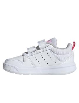 Zapatillas adidas tensaurus blanco rosa de niña.