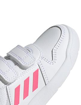 Zapatillas adidas tensaurus blanco rosa de niña.