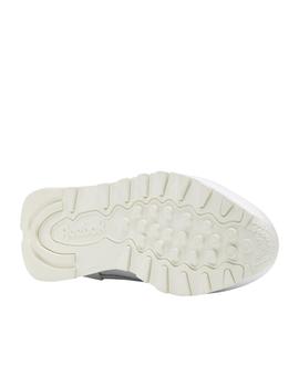 Zapatillas reebok cl lthr blanco de mujer.