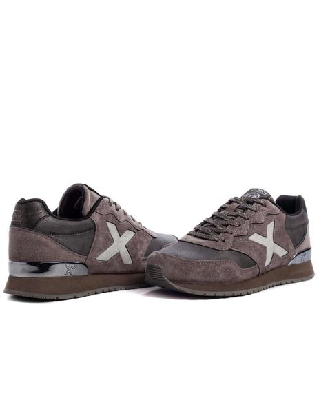 Zapatillas munich top mujer grises
