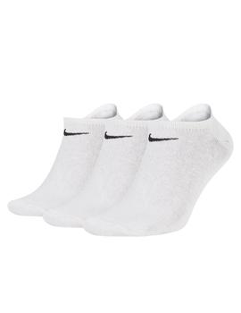 calcetines nike tobilleros blancos unisex.