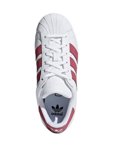 Adidas superstar sale blancas y burdeos