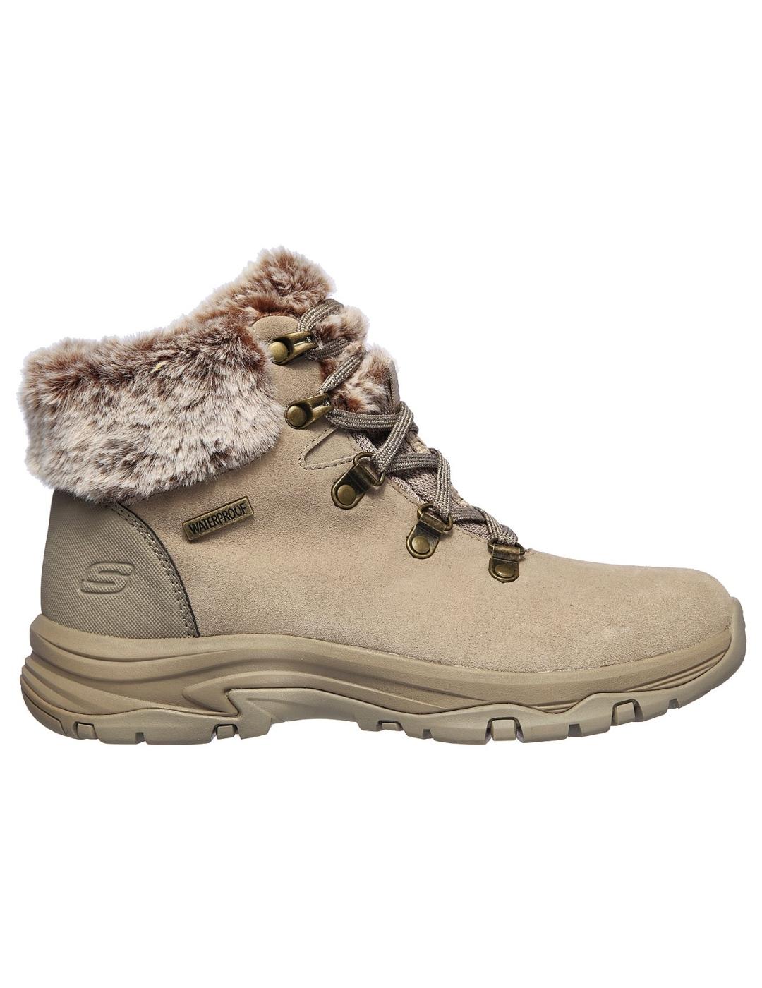 Botas skechers trego falls finest gris de mujer.