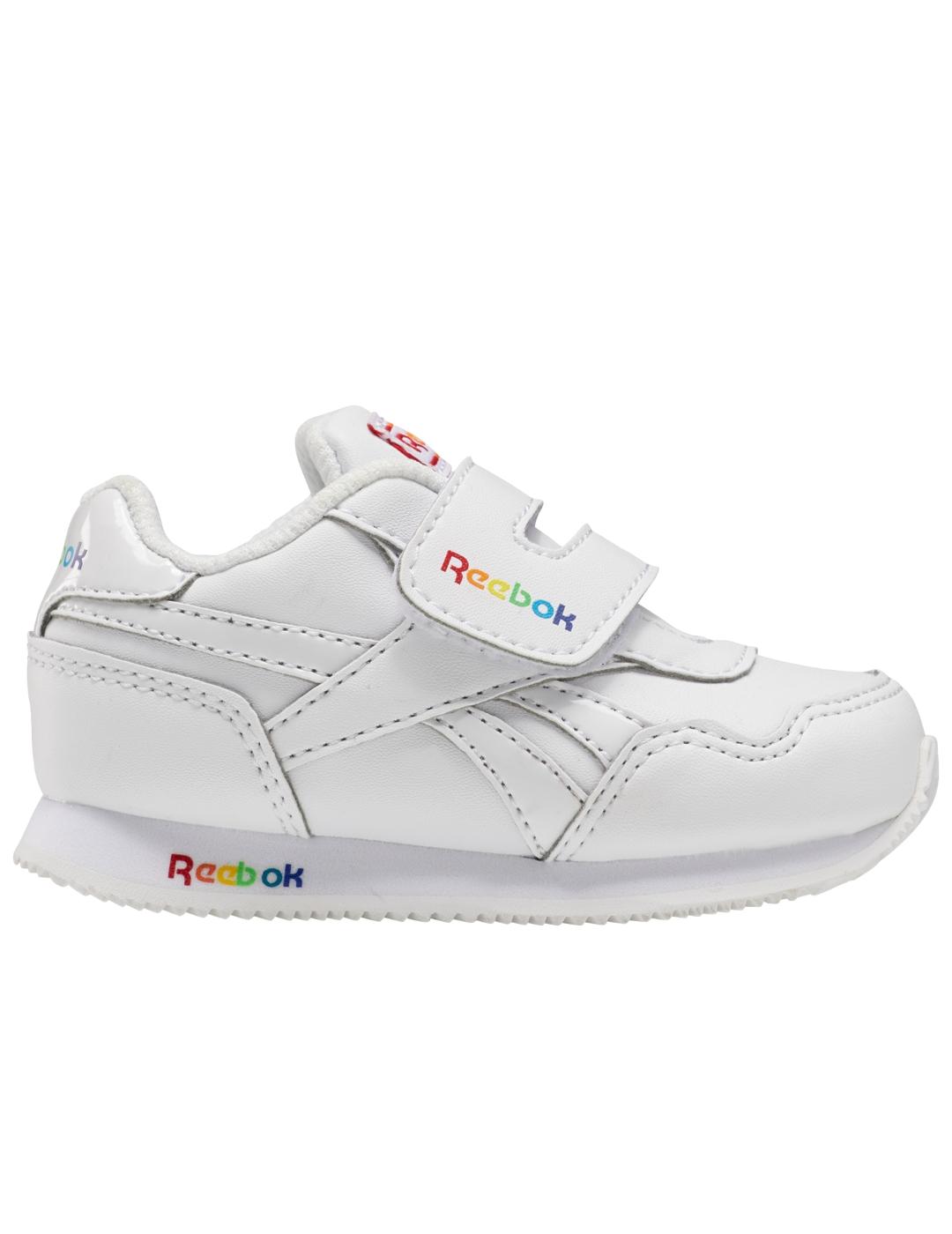 Zapatillas reebok royal cljog 3 kc blanco de niña.