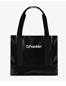 bolsa d. franklin tote solid negro.