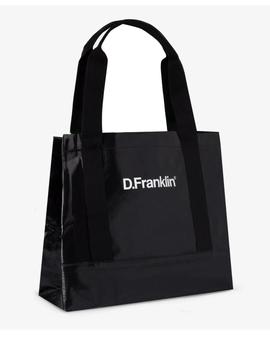 bolsa d. franklin tote solid negro.