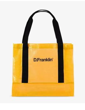 bolsa d.franklin tote crystal amarillo.