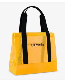 bolsa d.franklin tote crystal amarillo.