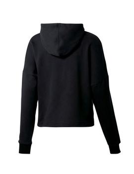 sudadera puma metallic nights negro de mujer.