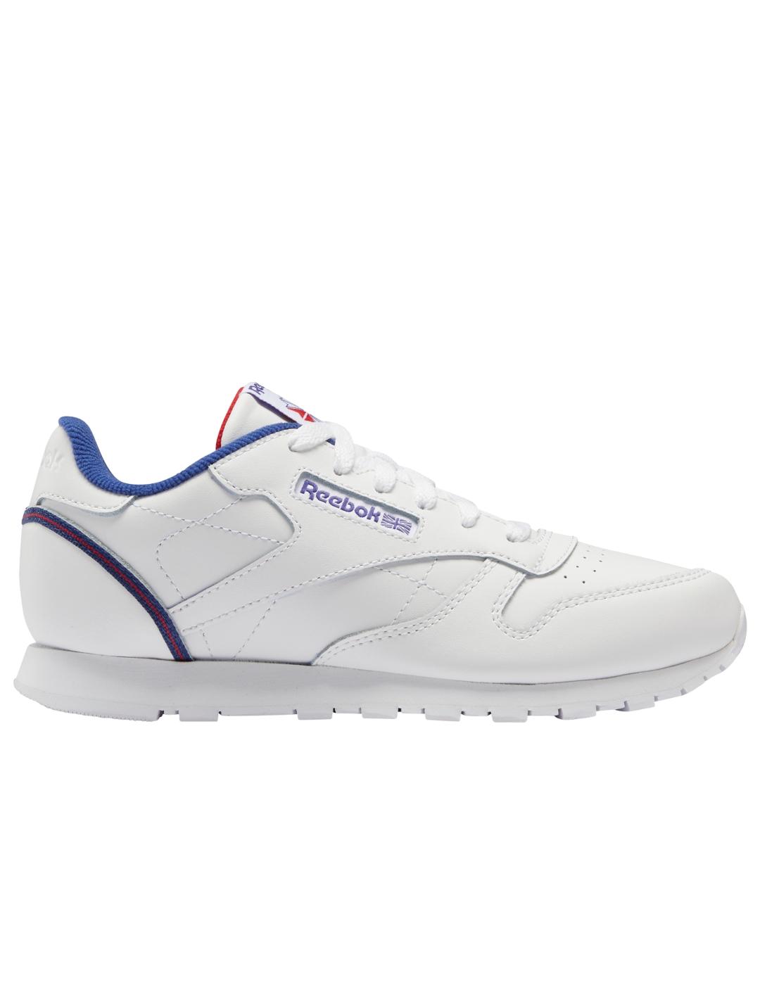 Zapatilla reebok classic leather junior deep coba