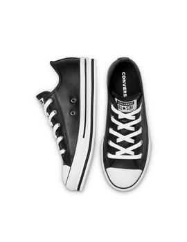 Zapatillas converse kid eva lift ox plantaforma negro piel