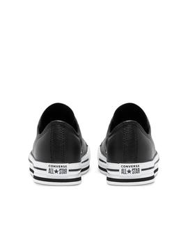 Zapatillas converse kid eva lift ox plantaforma negro piel