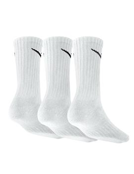 calcetines nike blanco alto unisex.