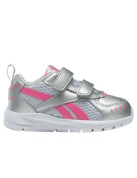 Zapatillas reebok xt sprinter 2v td plata rosa de niña.