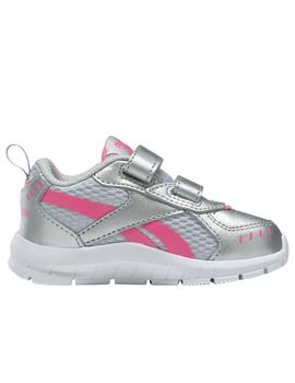 Zapatillas reebok xt sprinter 2v td plata rosa de niña.