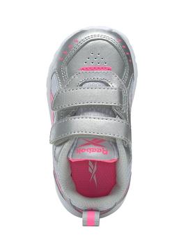 Zapatillas reebok xt sprinter 2v td plata rosa de niña.