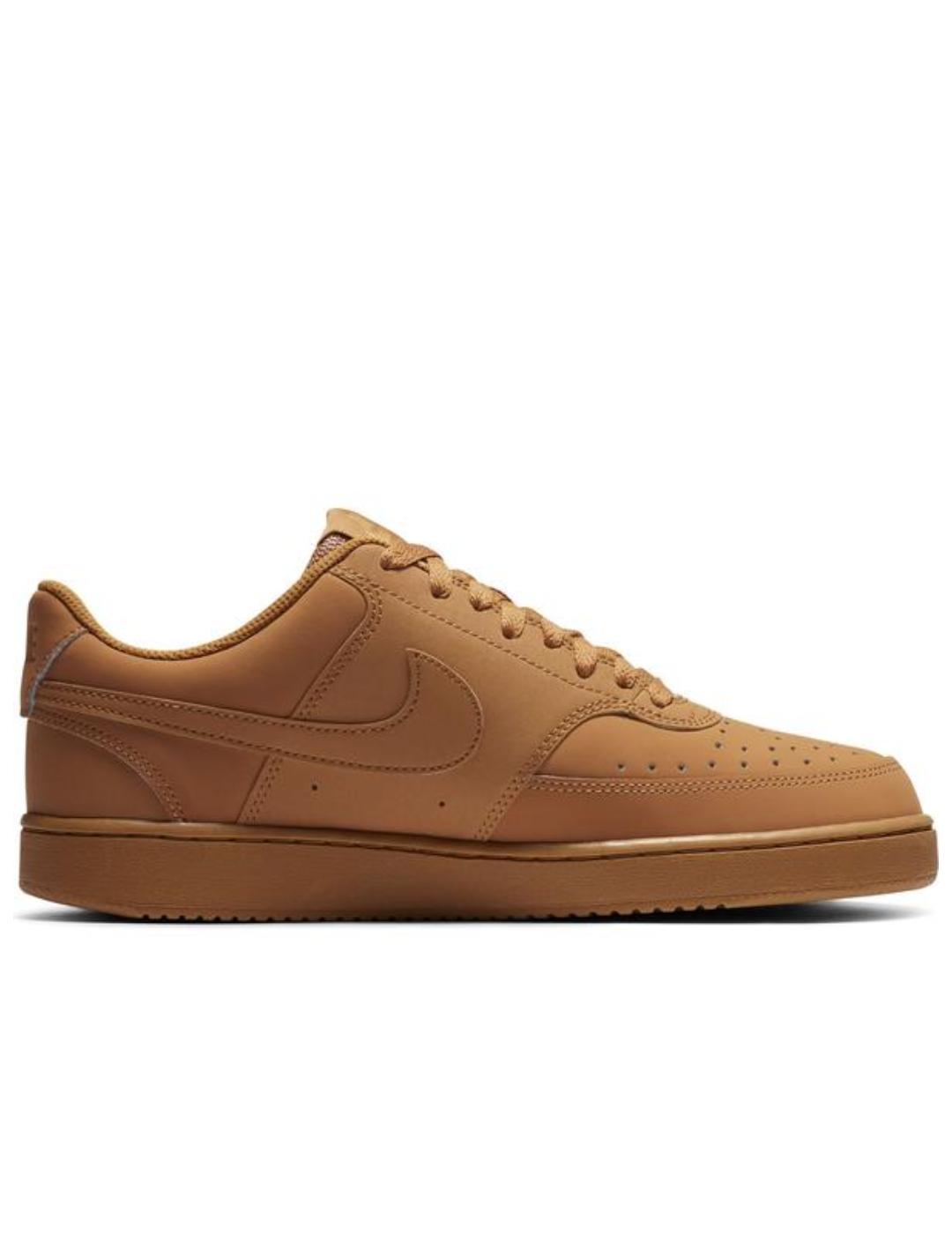 Aplicado programa pastor Zapatillas nike court vision lo cuero marrón de hombre.