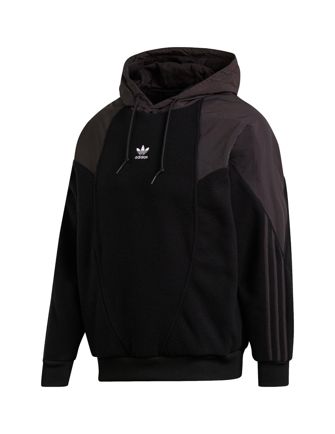 sudadera adidas bg trf mix hood negro de hombre.