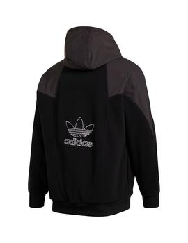 sudadera adidas bg trf mix hood negro de hombre.