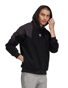 sudadera adidas bg trf mix hood negro de hombre.