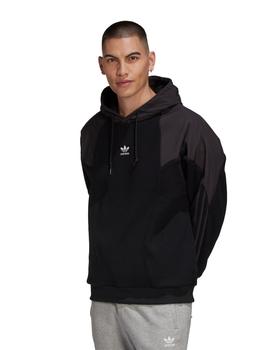 sudadera adidas bg trf mix hood negro de hombre.