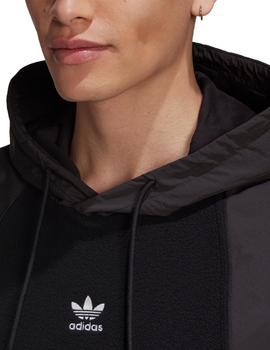 sudadera adidas bg trf mix hood negro de hombre.