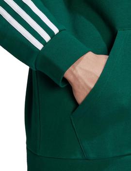 chaqueta adidas 3-stripes fz verde de hombre.