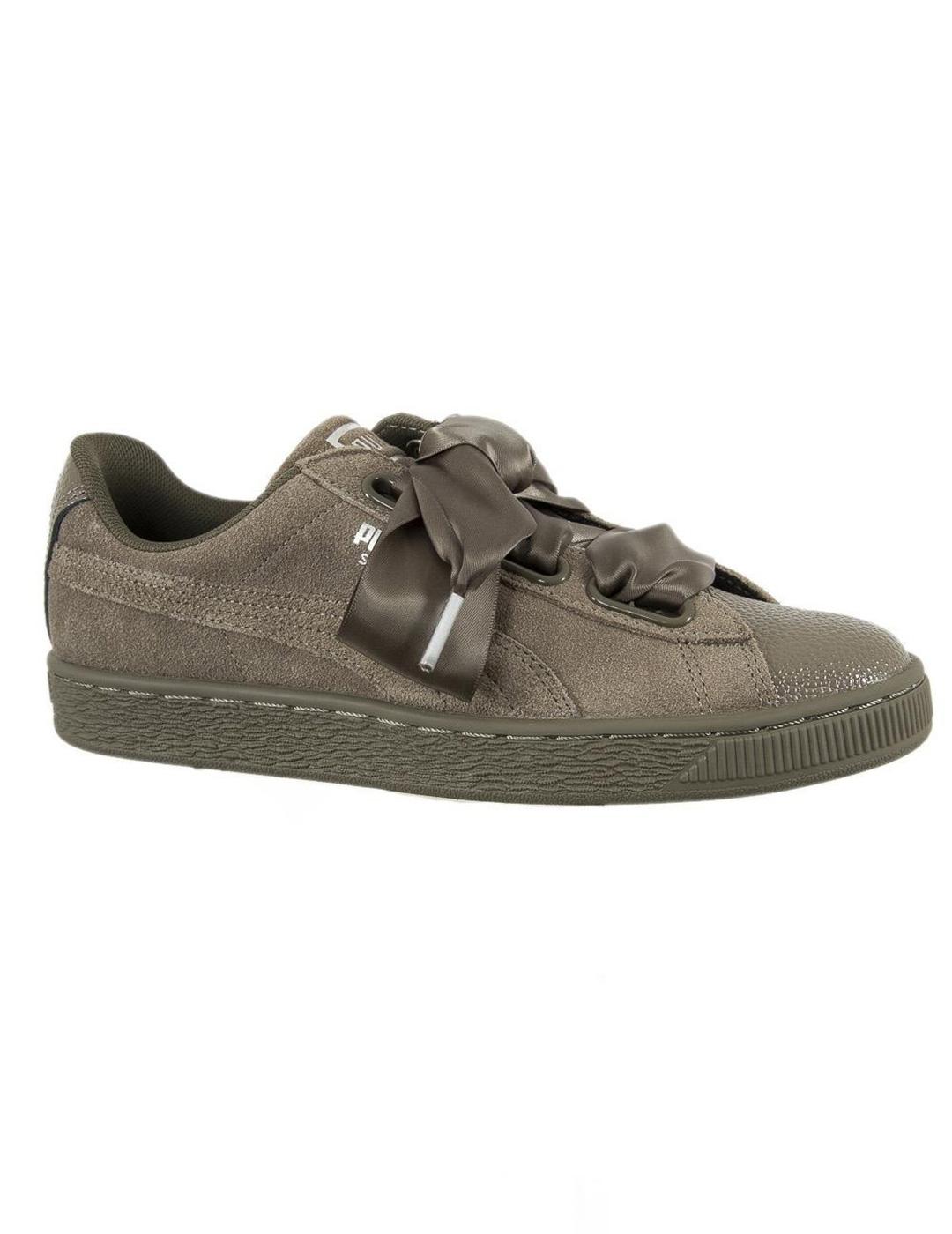 Ambiente recibo jugo Zapatillas de Mujer Puma SUEDE HEART BUBBLE GRIS