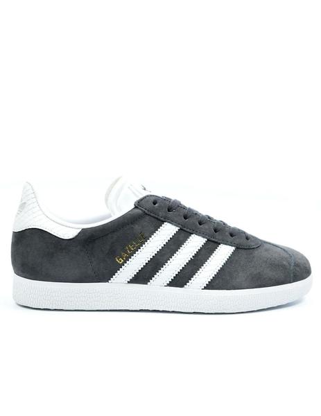 Zapatillas adidas gazelle gris oscuro de mujer.