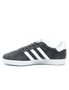 Zapatillas adidas gazelle gris oscuro de mujer.