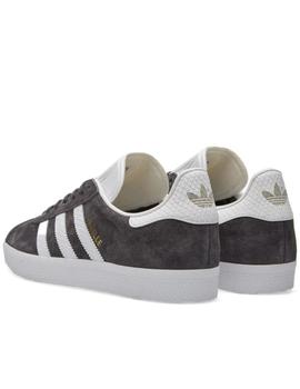 Zapatillas adidas gazelle gris oscuro de mujer.