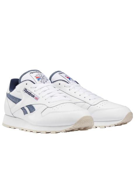 Reebok classic blanco outlet con azul