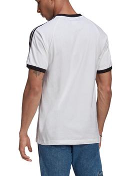 camiseta adidas 3-stripes tee blanco negro de hombre.